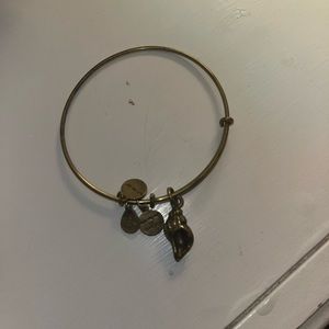 Gold conch shell Alex and Ani bracelet